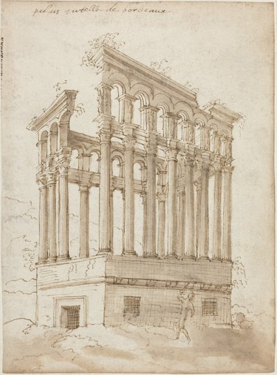 Der „Palais Tutelle“ nahe Bordeaux von J. Androuet (1510-84) Ducerceau
