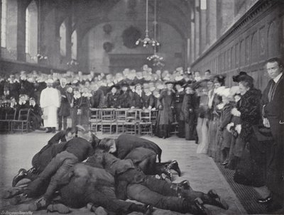 Pfannkuchenwerfen an der Westminster School, The Greeze von J. Benjamin Stone