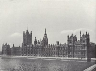 Der Palast von Westminster von J. Benjamin Stone
