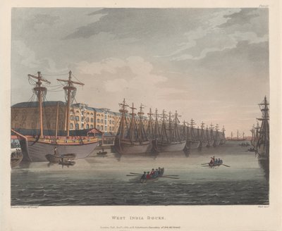West India Docks, 1. Januar 1810 von J. Bluck