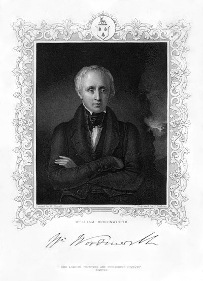 William Wordsworth, englischer romantischer Dichter, 19. Jahrhundert von J. Cochran