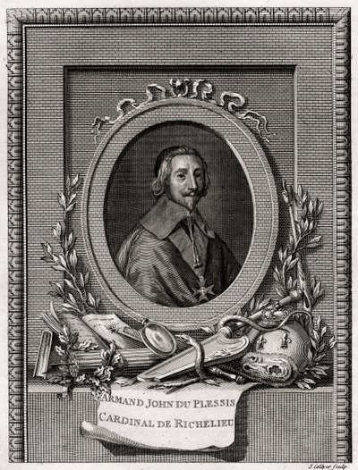 Armand Jean Du Plessis, Kardinal und Herzog von Richelieu, 1775 von J. Collyer