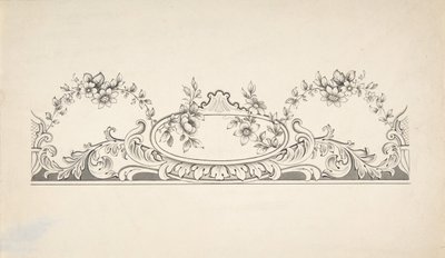 Entwurf für eine Paneeldekoration, 1828-40 von J Hulme