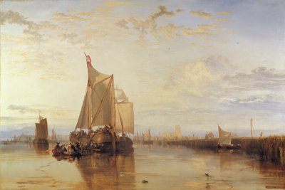 Dort oder Dordrecht - Das Dort Packet-Boot aus Rotterdam in der Flaute von Joseph Mallord William Turner