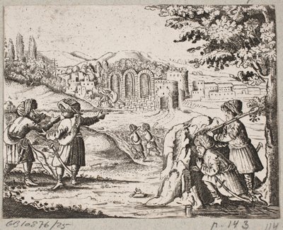 Illustration zu Adam Olearius, „Persianischer Rosenthal von einem sinnreichen Poeten Schich Saadi […]“, Schleswig 1660 von J. Muller