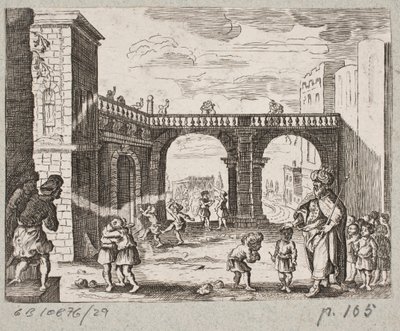 Illustration zu Adam Olearius, „Persianischer Rosenthal von einem Sinnreichen Poeten Schich Saadi […]“, Schleswig 1660 von J. Muller