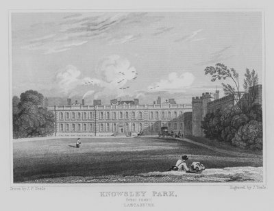 Knowsley Park, Westfront, Lancashire von John Preston Neale
