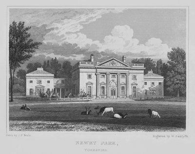 Newby Park, Yorkshire (Stich) von John Preston Neale
