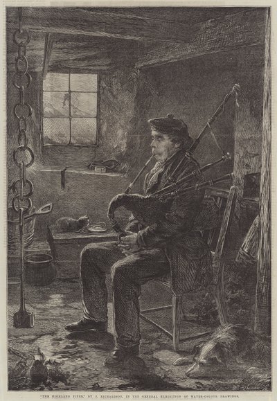 Der Highland Piper von J. Richardson