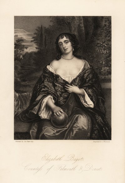 Elizabeth Bagot oder Mary, Gräfin von Falmouth und Dorset, Ehefrau von Charles Berkeley von J. Thomson