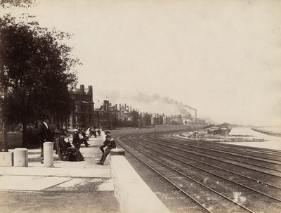 Ansicht der 35th Street nach Norden, Chicago, ca. 1888 von J. W. Taylor