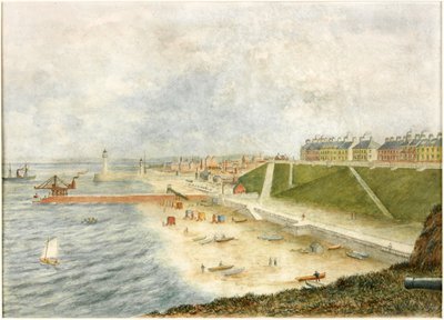 Roker Terrace und Hafeneingang von Holey Rock von J. Webster