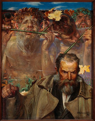 Dzieje piosenki - Porträt von Adam Asnyk von Jacek Malczewski