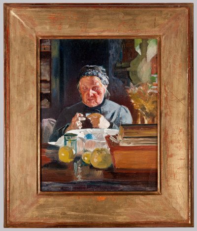 Frau am Tisch, Skizze von Jacek Malczewski