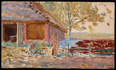 Ende des Jahrhunderts - 31. Dezember 1899, Landschaft mit Sarg von Jacek Malczewski