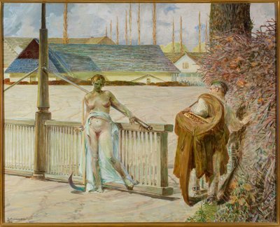 Mein Leben - rechter Teil des Triptychons von Jacek Malczewski