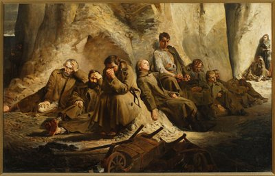 Sonntag in der Mine (Ruhe in der Mine) von Jacek Malczewski
