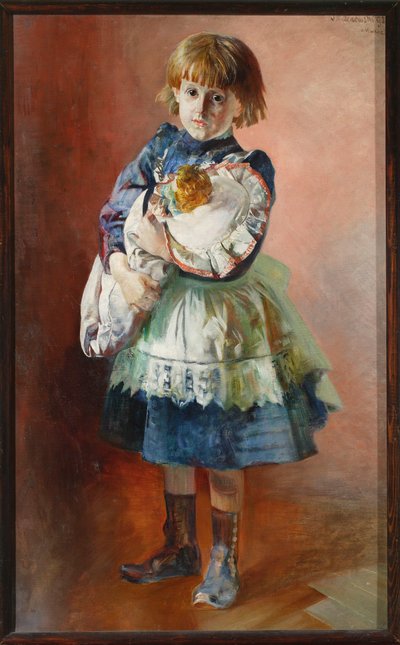 Porträt von Julia, der Tochter des Künstlers mit Puppe von Jacek Malczewski