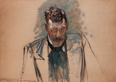 Porträt des Malers Ichnowski von Jacek Malczewski