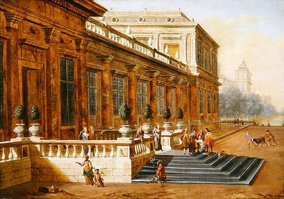Die Rückkehr des verlorenen Sohnes auf den Stufen eines klassischen Palastes von Jacob Balthasar Peeters