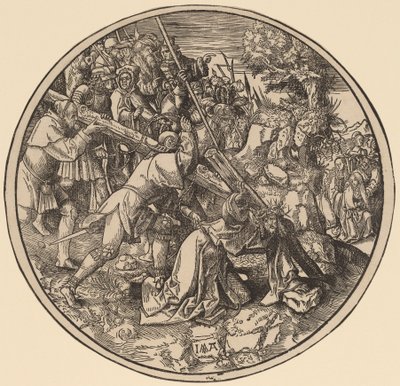 Christus trägt das Kreuz von Jacob Cornelisz van Oostsanen