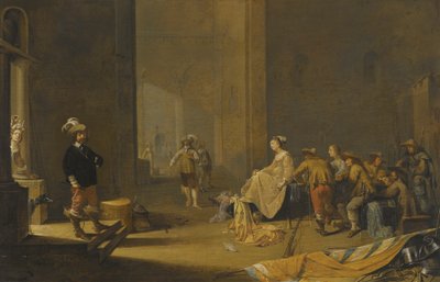 Ein Innenraum eines Wachraums von Jacob Duck