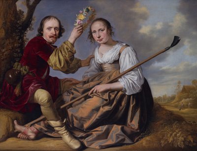 Ein Paar in einer pastoralen Landschaft von Jacob Gerritsz Cuyp
