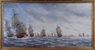 Die Seeschlacht von Reval am 13. Mai 1790 von Jacob Hagg