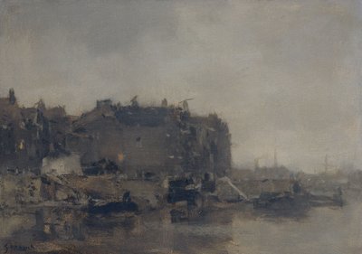 Häuser an der Prins Hendrik Kade von Jacob Henricus or Hendricus Maris