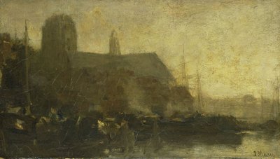 Schiffe im Hafen von Dordrecht von Jacob Henricus or Hendricus Maris
