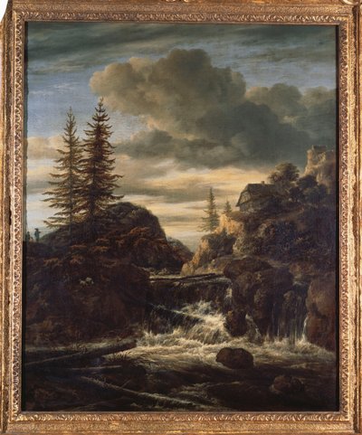 Eine norwegische Landschaft mit einem Kaskadenwasserfall von Jacob van Ruisdael