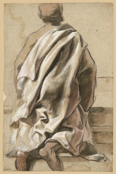 Gewandstudie zu einem knienden Apostel von Jacob Jordaens