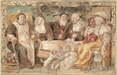 Gleich und Gleich gesellt sich gern (Gelyck By Gelyck) von Jacob Jordaens