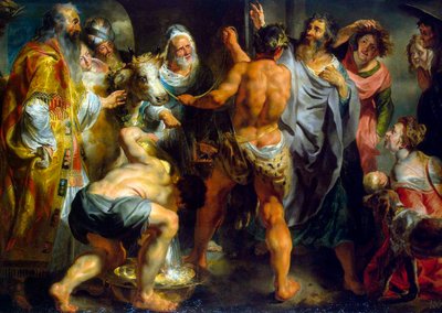 Die Apostel Paulus und Barnabas in Lystra, ca. 1616-1617 von Jacob Jordaens
