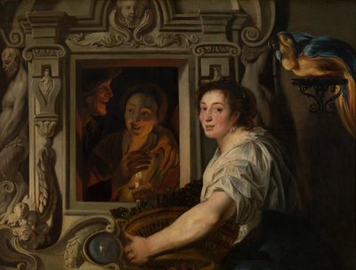 Die Obstverkäuferin von Jacob Jordaens