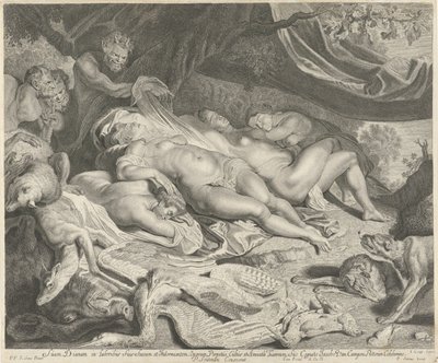 Ruhe von Diana und ihren Nymphen nach der Jagd von Jacob Louys