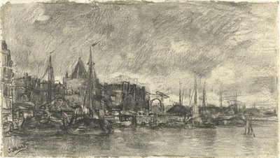 Die Außenseite mit dem Schreierstoren in Amsterdam von Jacob Maris