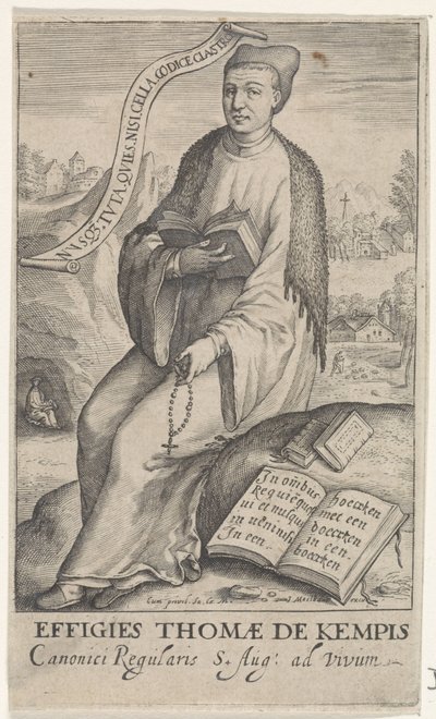 Porträt von Thomas à Kempis von Jacob Matham (attributed to)