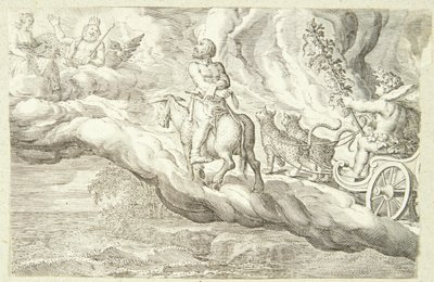 Bacchus und Vulkan kehren zum Olymp zurück von Jacob Matham