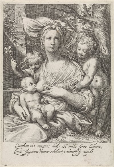 Liebe (Caritas) von Jacob Matham