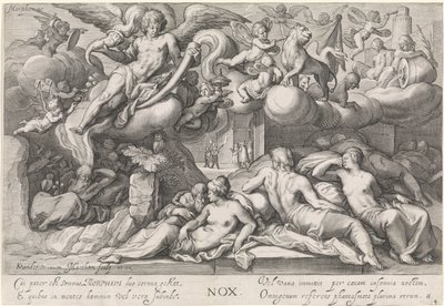 Nacht (Serie: Die vier Tageszeiten) von Jacob Matham