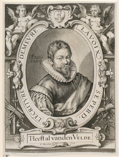 Porträt von Jan van de Velde dem Älteren von Jacob Matham