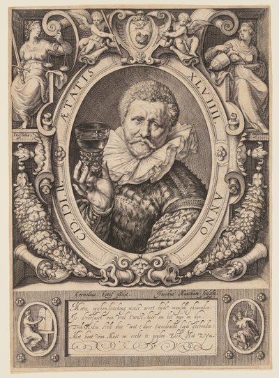 Vincent Jacobsz. Coster, Weinhändler von Jacob Matham