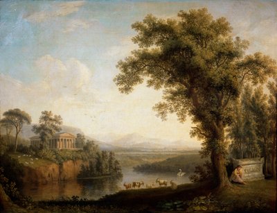 Antike Landschaft mit dem Grabmal des Phaethon, 1785 von Jacob Philip Hackert