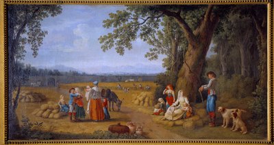 Die Ernte bei Carditello in der Nähe von Caserta von Jacob Philippe Hackert
