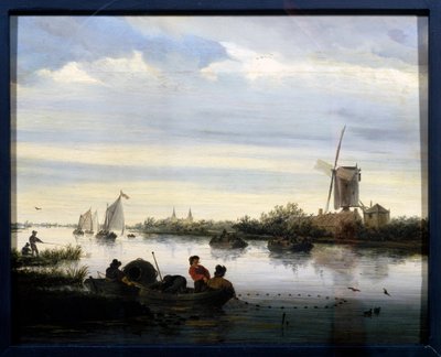 Landschaft mit Windmühle von Jacob Salomonsz. Ruysdael