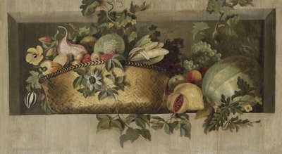 Stillleben mit Obst- und Blumengirlanden von Jacob Van Campen