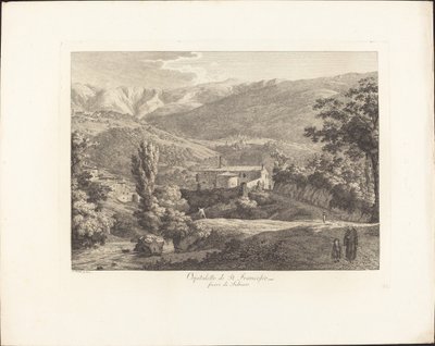 Ospitaletto di San Francesco, außerhalb von Subiaco von Jacob Wilhelm Mechau