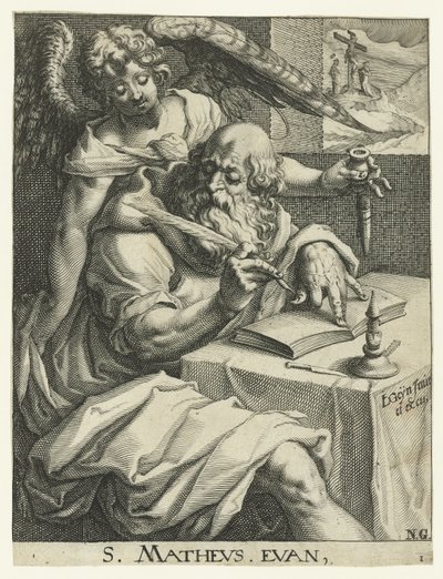 Evangelist Matthäus von Jacob de Gheyn (II) (workshop of)