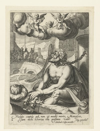 Manasse als reuiger Sünder von Jacob de Gheyn (II) (workshop of)